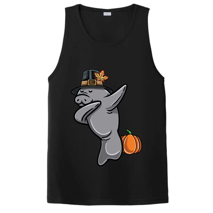 Dabbing Pilgrim Atee Thanksgiving Gift Performance Tank