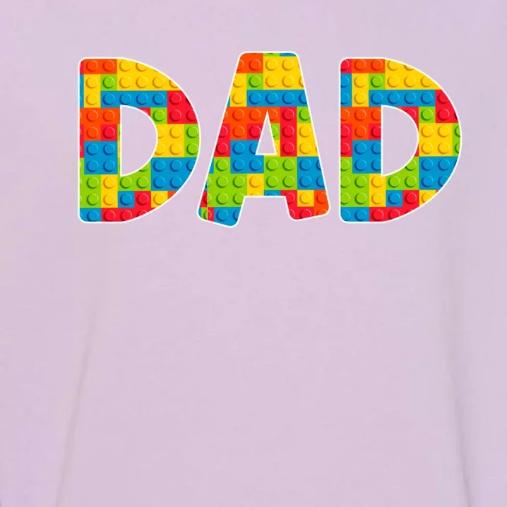 Dad Parent Brick Master Builder Building Blocks Set Family Gift Garment-Dyed Sweatshirt