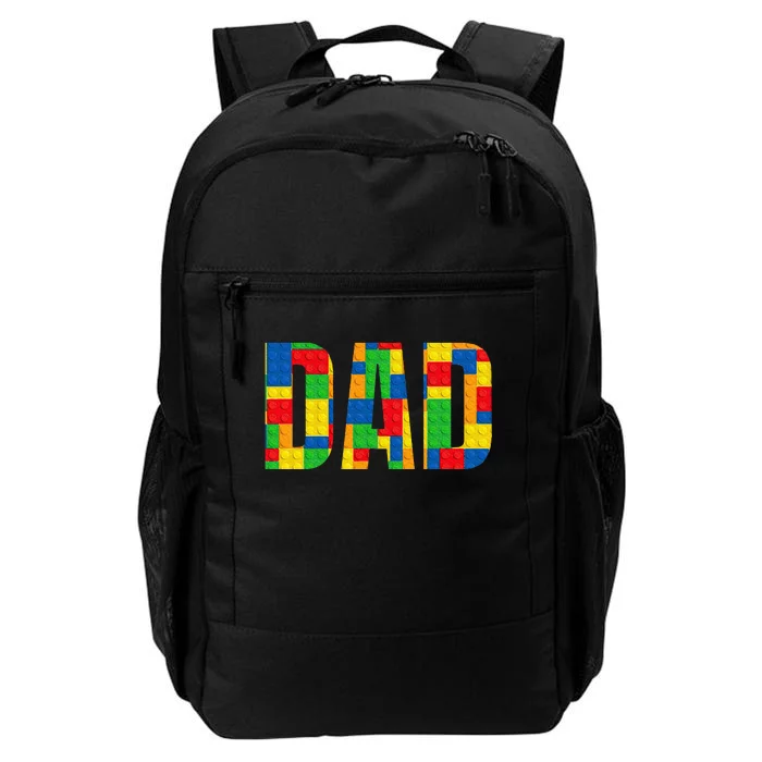 Dad Parent Brick Master Builder Building Blocks Set Family Daily Commute Backpack