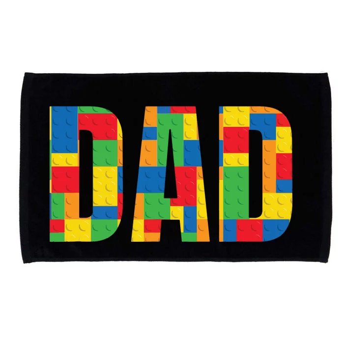 Dad Parent Brick Master Builder Building Blocks Set Family Microfiber Hand Towel