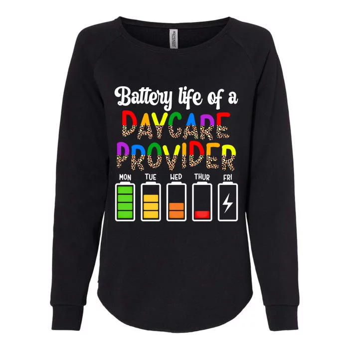 Daycare Provider Battery Life Daycare Teacher Day Gift Womens California Wash Sweatshirt