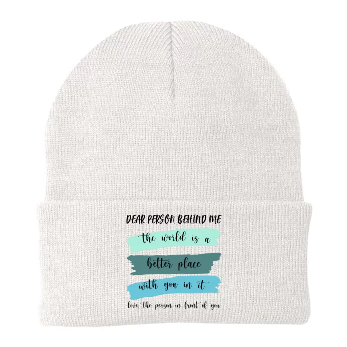 Dear Person Behind Me Mental Health Awareness Knit Cap Winter Beanie