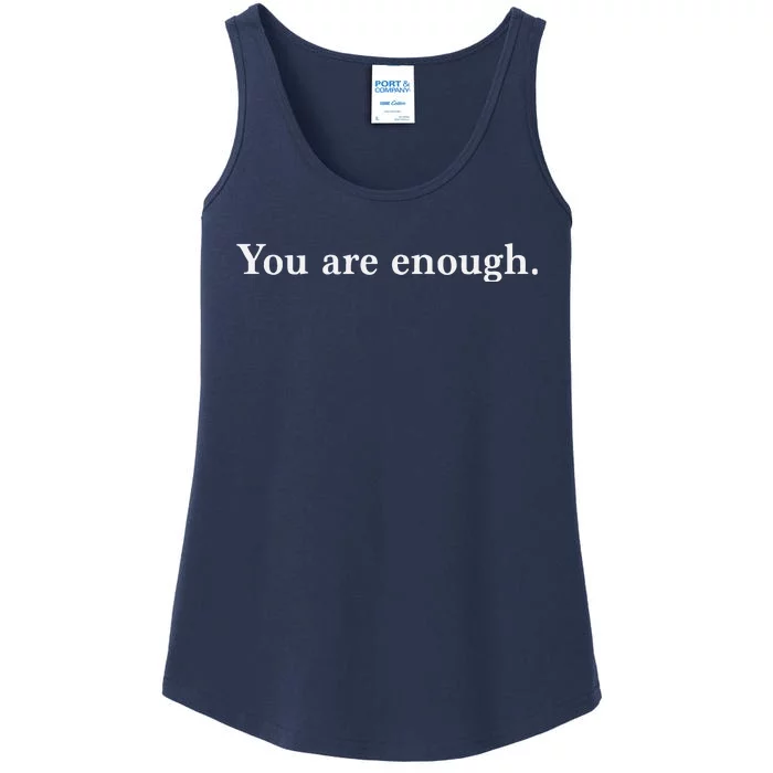 Dear Person Behind Me You Are Enough Love Awareness Peace Ladies Essential Tank