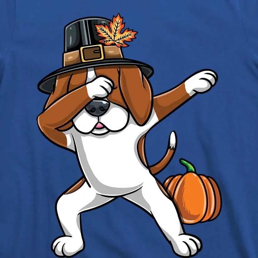 Dabbing Pilgrim Beagle Thanksgiving Gift T-Shirt