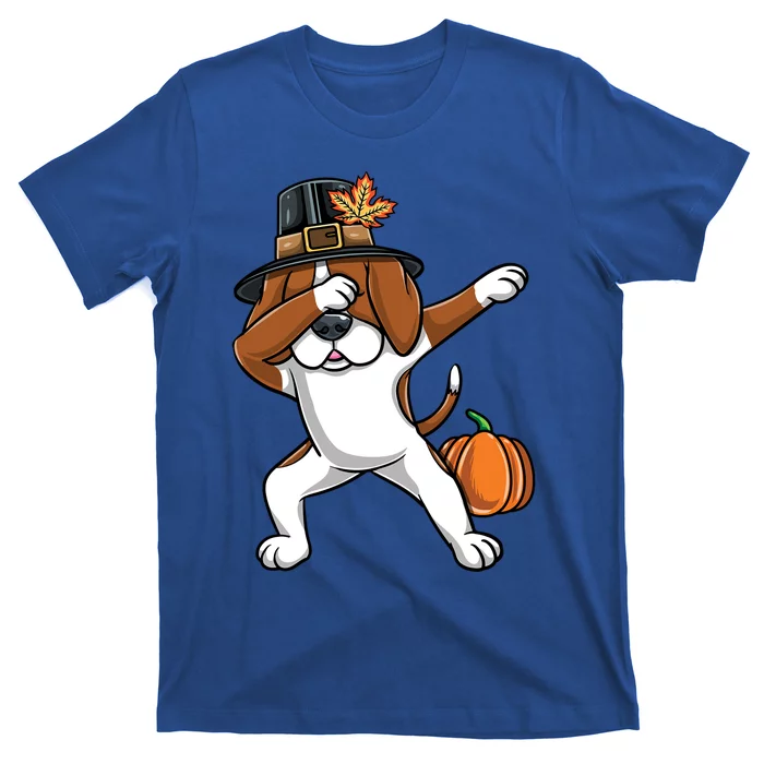 Dabbing Pilgrim Beagle Thanksgiving Gift T-Shirt