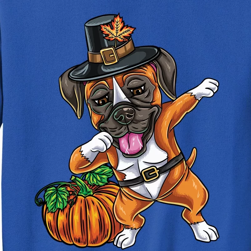 Dabbing Pilgrim Boxer Thanksgiving Gift Sweatshirt