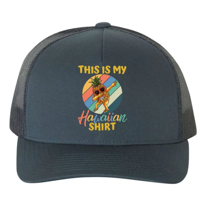 Dabbing Pineapple Boy Girl This Is My Hawaiian Yupoong Adult 5-Panel Trucker Hat