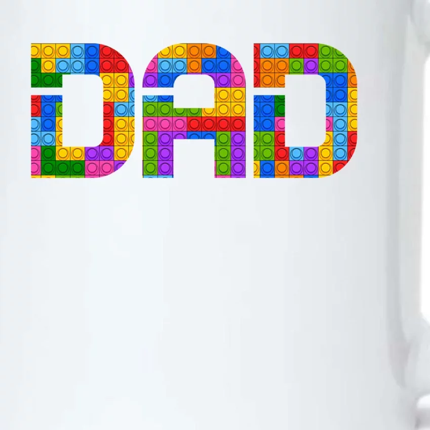 Dad Parent Brick Master Builder Building Blocks Set Family Cute Gift Black Color Changing Mug