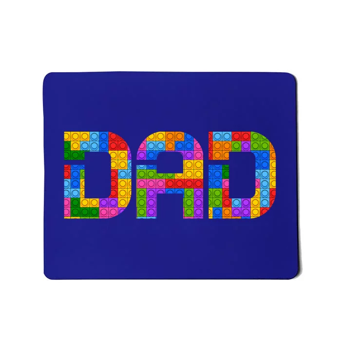 Dad Parent Brick Master Builder Building Blocks Set Family Cute Gift Mousepad