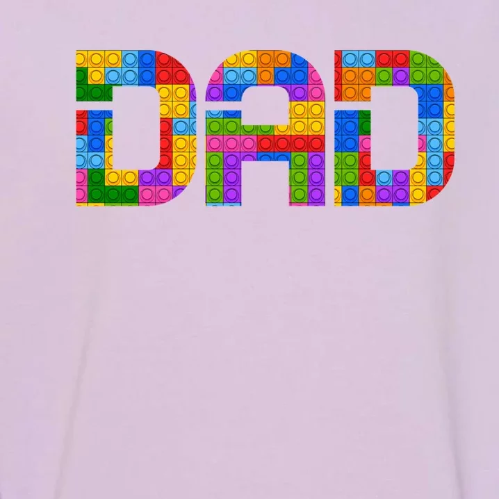 Dad Parent Brick Master Builder Building Blocks Set Family Cute Gift Garment-Dyed Sweatshirt