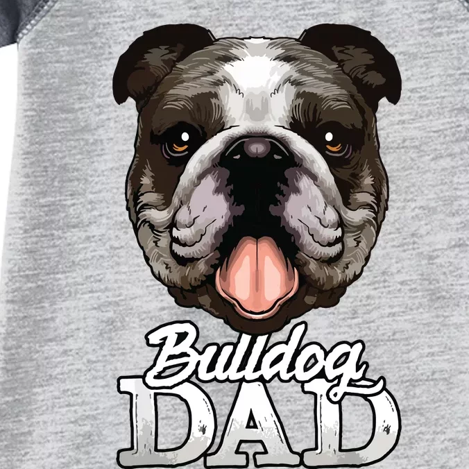 Dog Papa Bulldog Dad Gifts English Bulldog Gifts Infant Baby Jersey Bodysuit