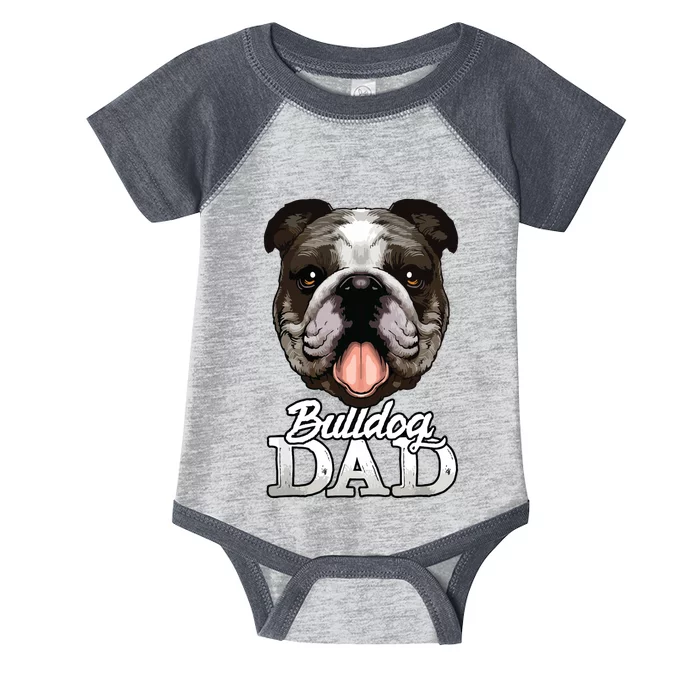 Dog Papa Bulldog Dad Gifts English Bulldog Gifts Infant Baby Jersey Bodysuit