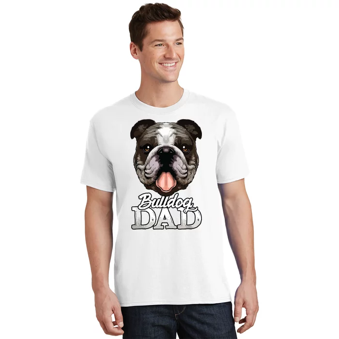 Dog Papa Bulldog Dad Gifts English Bulldog Gifts T-Shirt