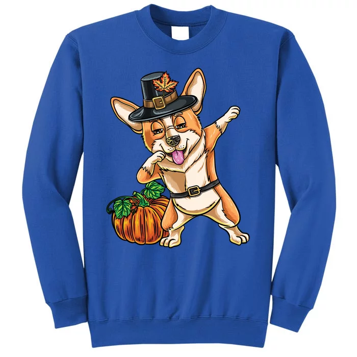 Dabbing Pilgrim Corgi Thanksgiving Gift Sweatshirt