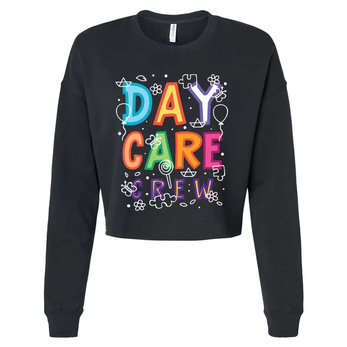 Daycare Provider Childcare Preschool Teacher Cropped Pullover Crew