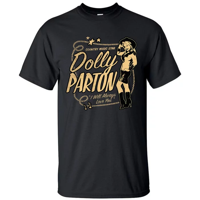 D.O.L.L.Y Parton Country Music Star Tall T-Shirt