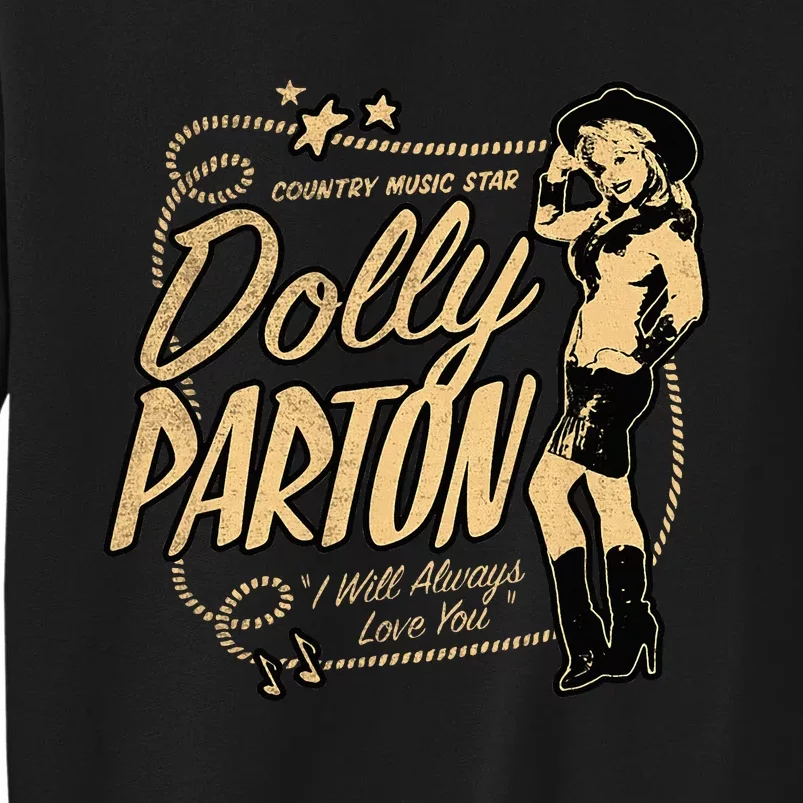 D.O.L.L.Y Parton Country Music Star Tall Sweatshirt