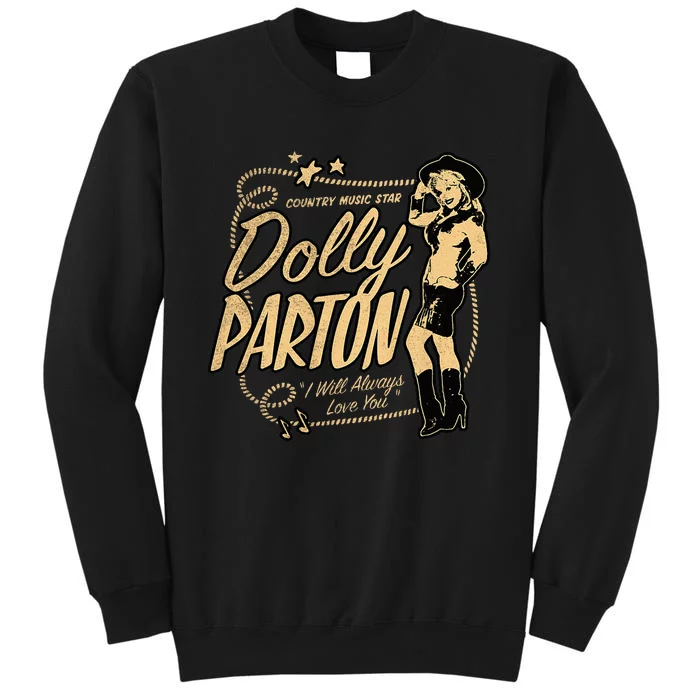 D.O.L.L.Y Parton Country Music Star Tall Sweatshirt