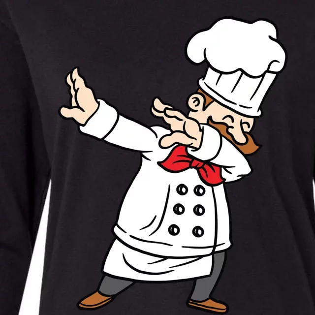 Dabbing Pizza Chef Pizza Baker Dab Dance Gift Womens Cotton Relaxed Long Sleeve T-Shirt