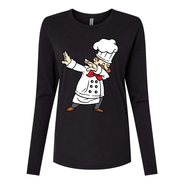 Dabbing Pizza Chef Pizza Baker Dab Dance Gift Womens Cotton Relaxed Long Sleeve T-Shirt