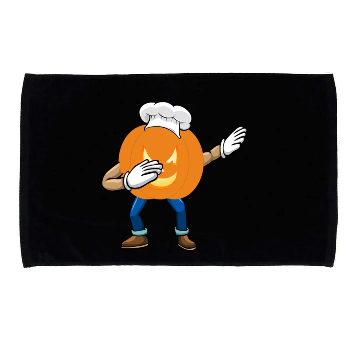 Dabbing Pumpkin Chef Gift Funny Halloween Chef Cool Gift Microfiber Hand Towel