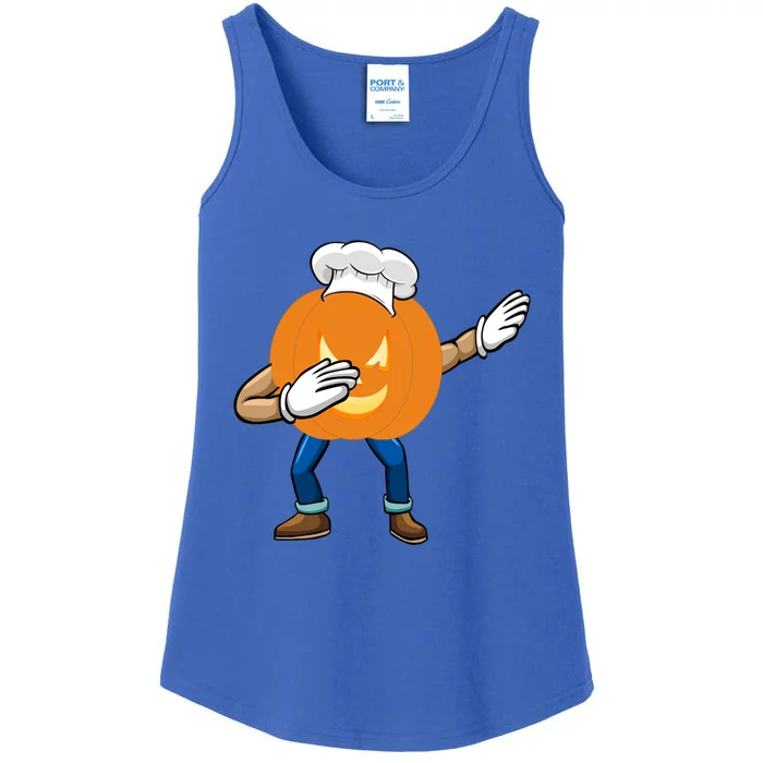 Dabbing Pumpkin Chef Gift Funny Halloween Chef Cool Gift Ladies Essential Tank