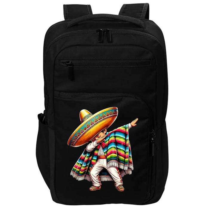 Dabbing Poncho Cinco De Mayo Mexican Holiday Impact Tech Backpack