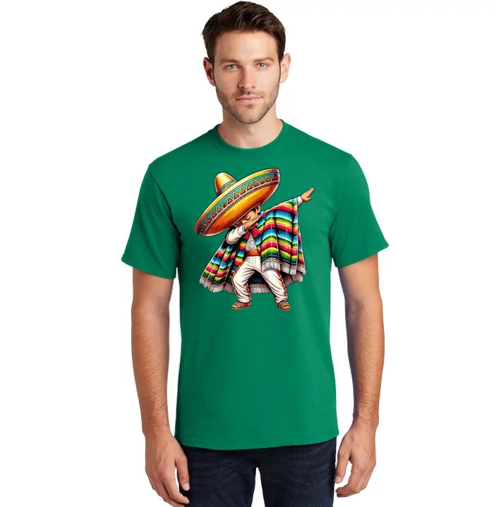 Dabbing Poncho Cinco De Mayo Mexican Holiday Tall T-Shirt