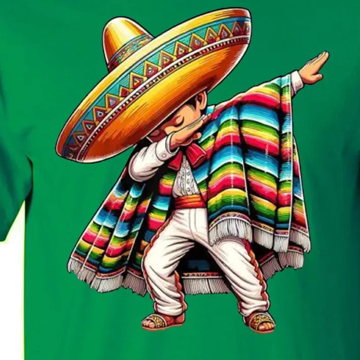 Dabbing Poncho Cinco De Mayo Mexican Holiday Tall T-Shirt