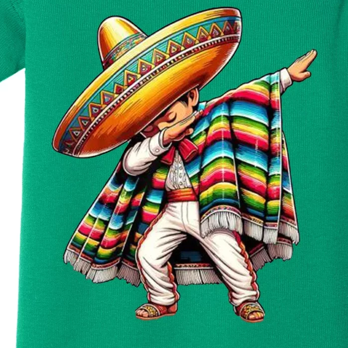 Dabbing Poncho Cinco De Mayo Mexican Holiday Baby Bodysuit