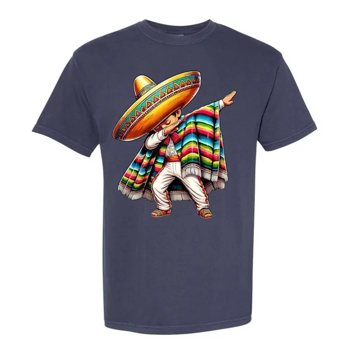 Dabbing Poncho Cinco De Mayo Mexican Holiday Garment-Dyed Heavyweight T-Shirt