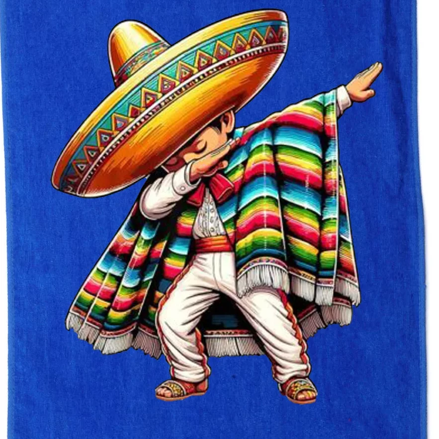 Dabbing Poncho Cinco De Mayo Mexican Holiday Platinum Collection Golf Towel