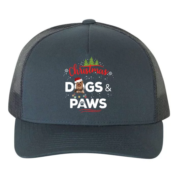 Dog & Paws Christmas Yupoong Adult 5-Panel Trucker Hat