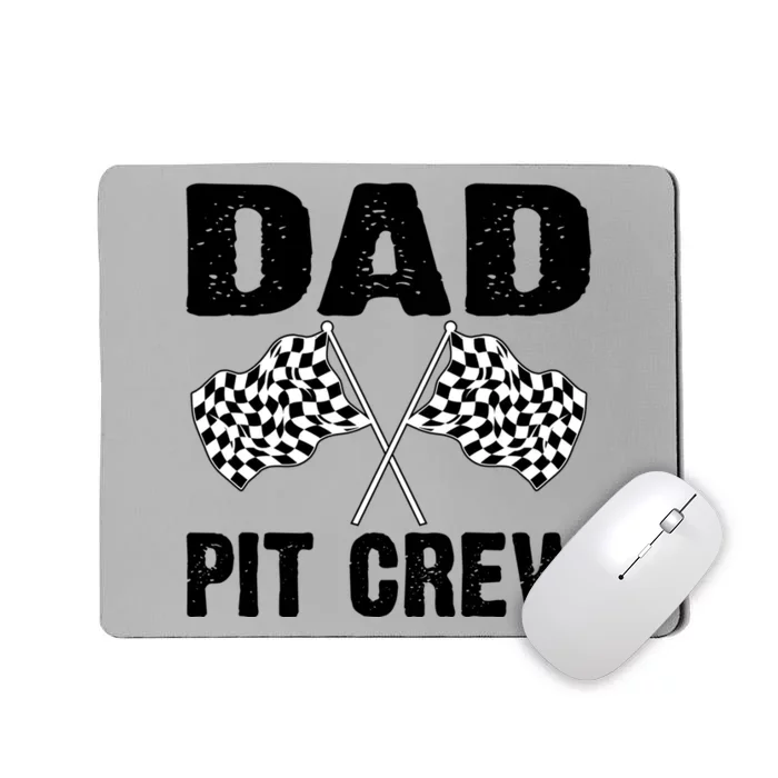 Dad Pit Crew Racing Costume Gift Funny Racer Father's Day Cool Gift Mousepad