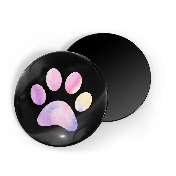 Dog Paw colorful Print Dog Love Pet Paw Magnet