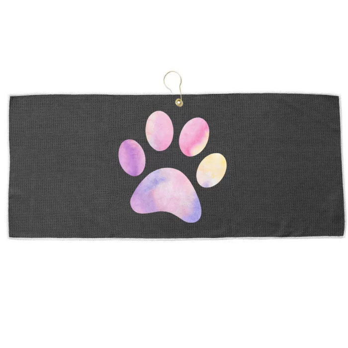 Dog Paw colorful Print Dog Love Pet Paw Large Microfiber Waffle Golf Towel