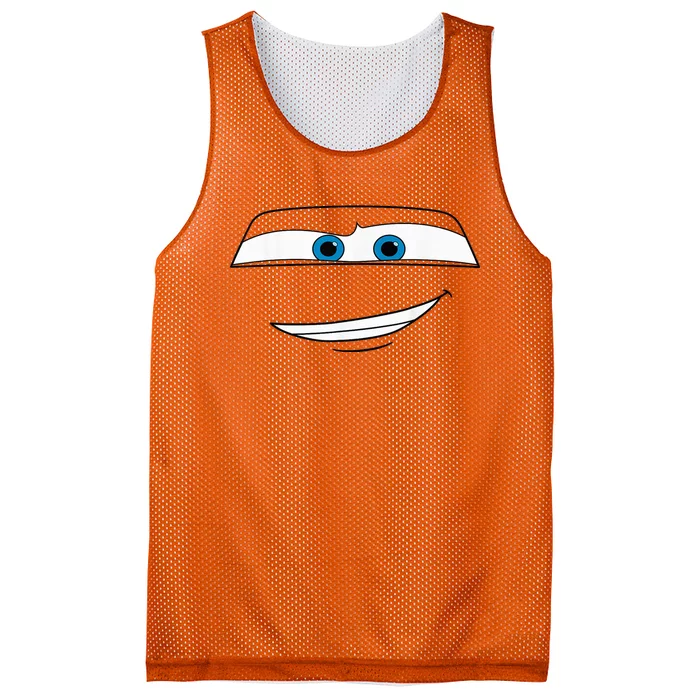 Disny Pxar Cars Lightning Mcquen Big Face Cartoon Face Cars Mesh Reversible Basketball Jersey Tank