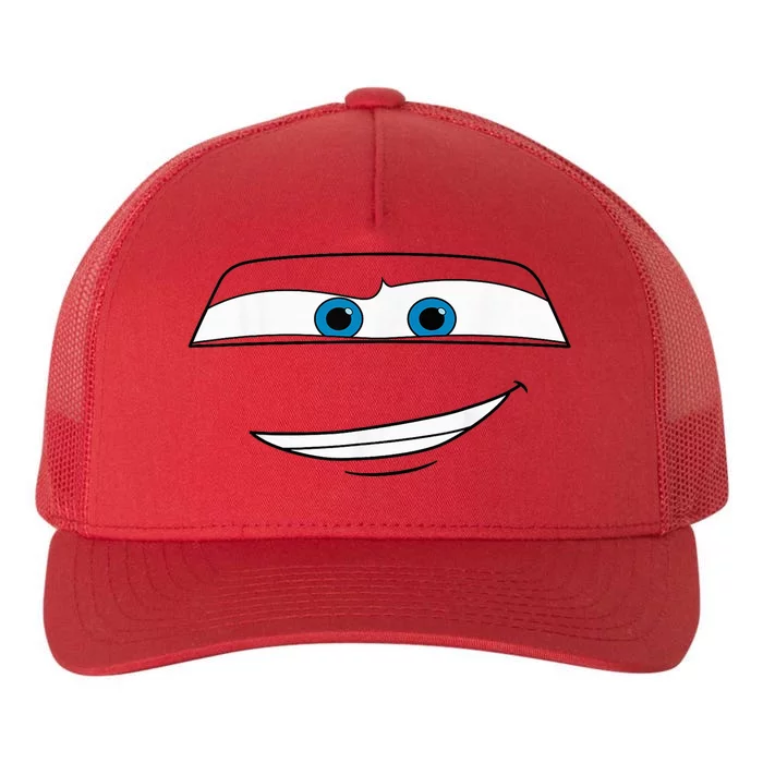 Disny Pxar Cars Lightning Mcquen Big Face Cartoon Face Cars Yupoong Adult 5-Panel Trucker Hat