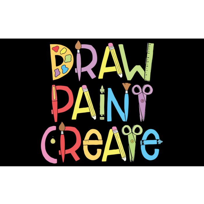 Draw Paint Create Artist Funny Art Teacher Gift Idea Bumper Sticker