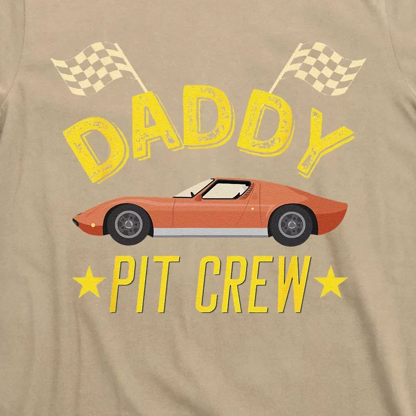 Daddy Pit Crew Race Car Birthday Party Racing Family Crew T-Shirt