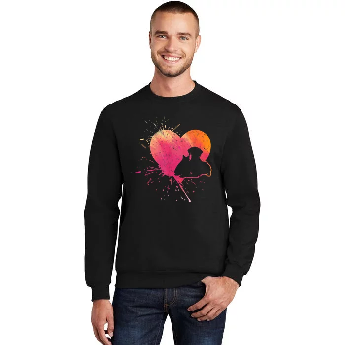 Dog Puppy Cat Hearts Baby Dogs Cat Heart Dog & Cat Tall Sweatshirt