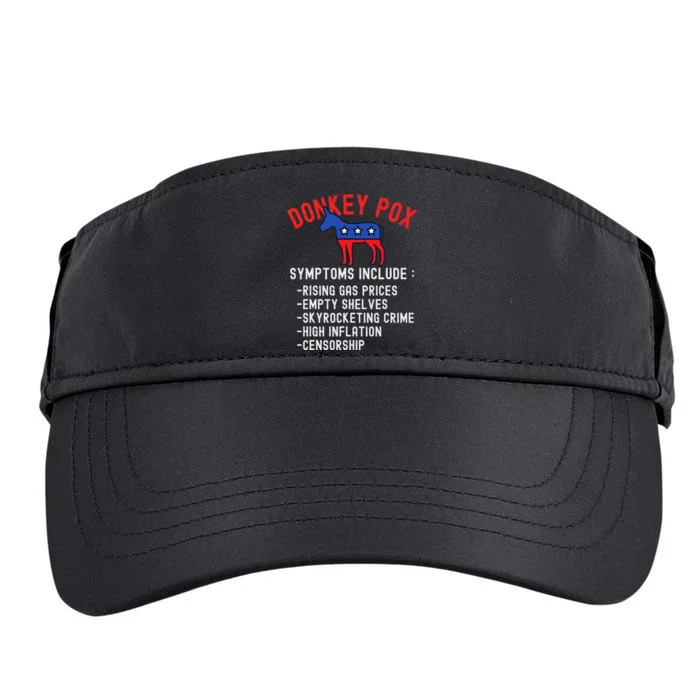 Donkey Pox Conservative Republican Anti Biden Donkeypox Adult Drive Performance Visor