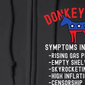 Donkey Pox Conservative Republican Anti Biden Donkeypox Full Zip Hoodie