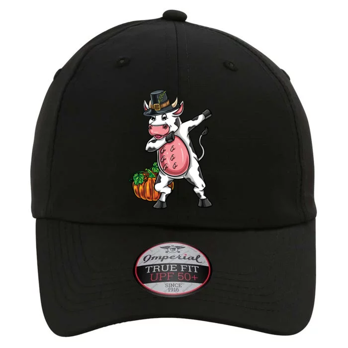 Dabbing Pilgrim Cow Thanksgiving Cute Gift The Original Performance Cap