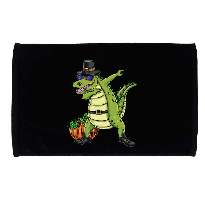 Dabbing Pilgrim Crocodile Thanksgiving Gift Microfiber Hand Towel