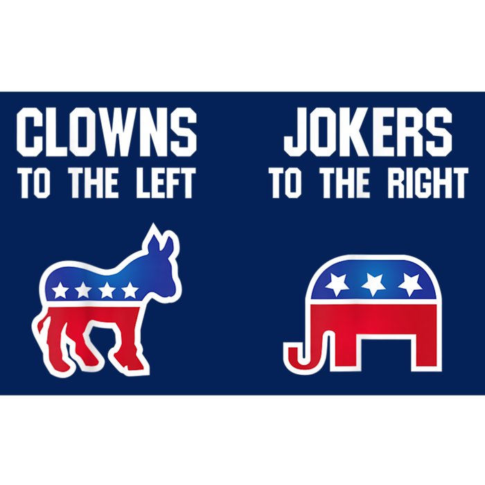 Donkey Pox Clowns To The Left Jokers To The Right Funny Elephant Bumper Sticker