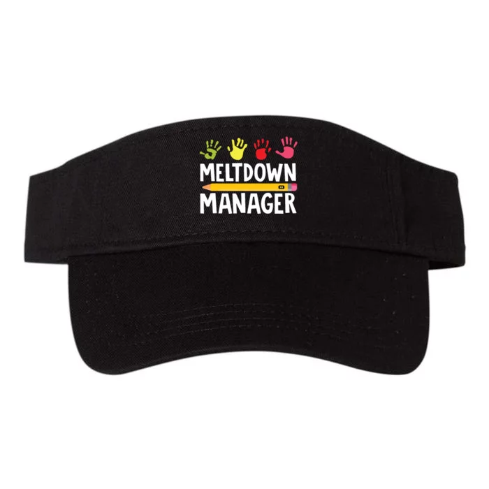 Daycare Provider Childcare Meltdown Manager Valucap Bio-Washed Visor