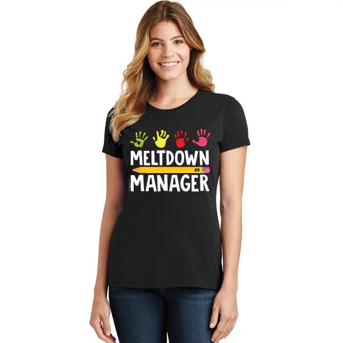 Daycare Provider Childcare Meltdown Manager Women's T-Shirt