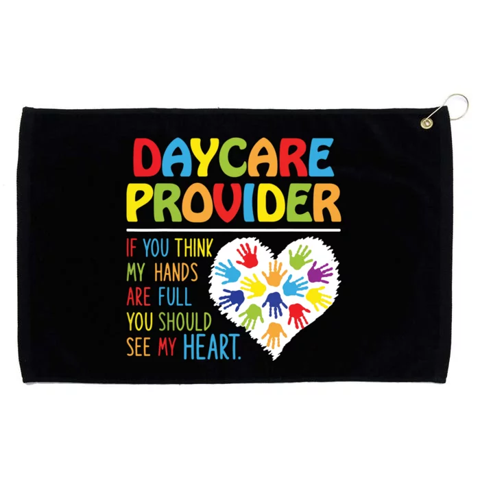 Daycare Provider Childcare Prek Teacher Appreciation Grommeted Golf Towel