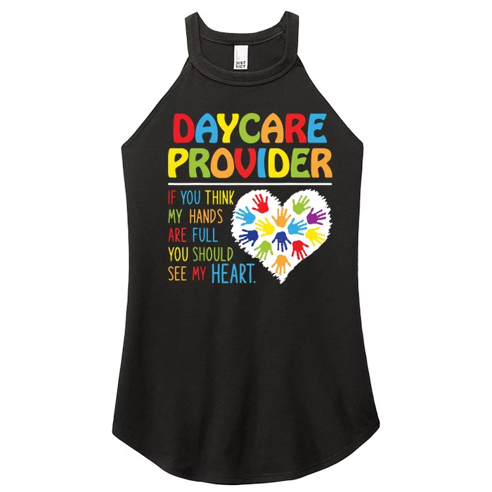 Daycare Provider Childcare Prek Teacher Appreciation Women’s Perfect Tri Rocker Tank